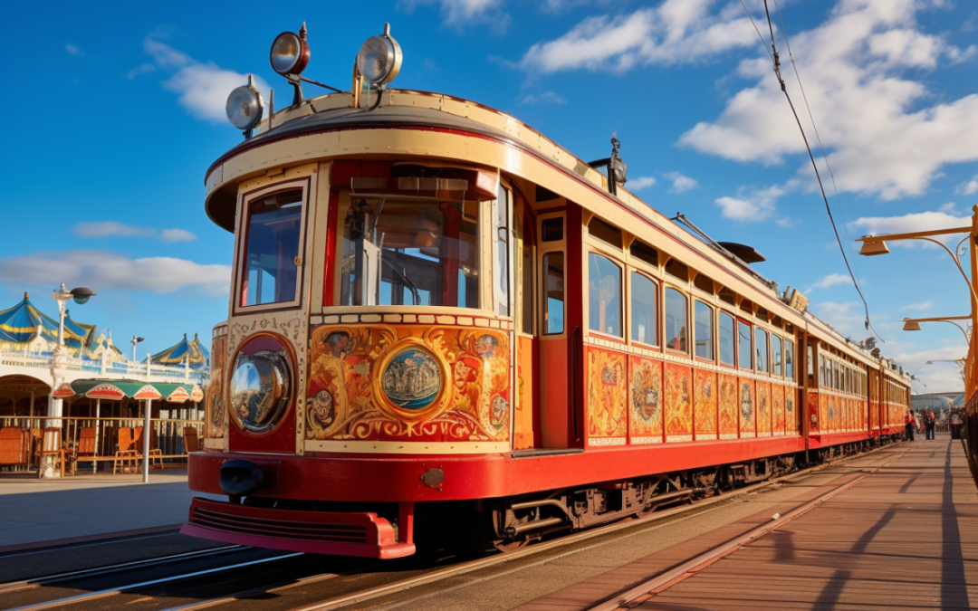 Goose Fair Themed Tram in Nottingham